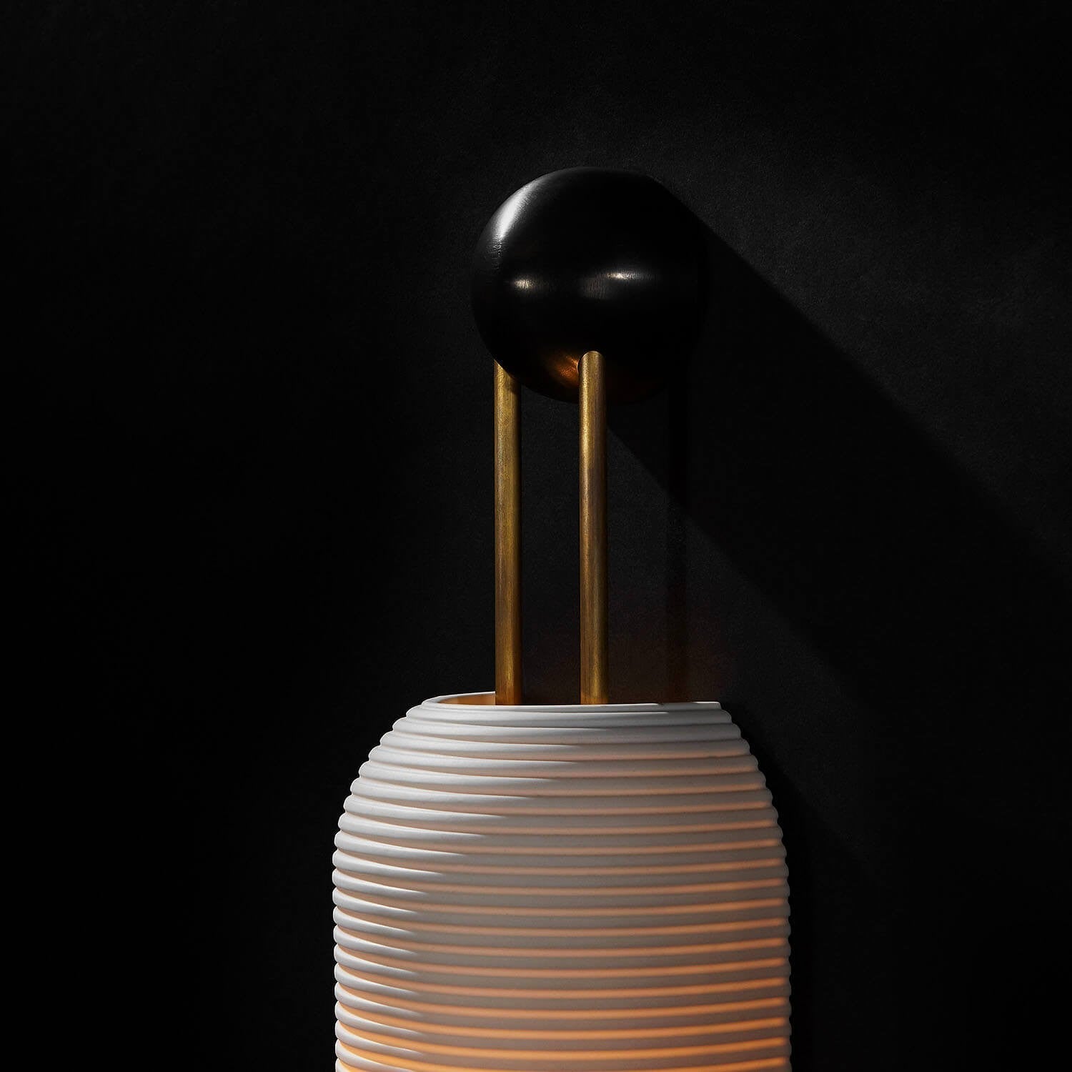 Bly Wall Lamp Opal Glass Gold Rods-Neutral Decor