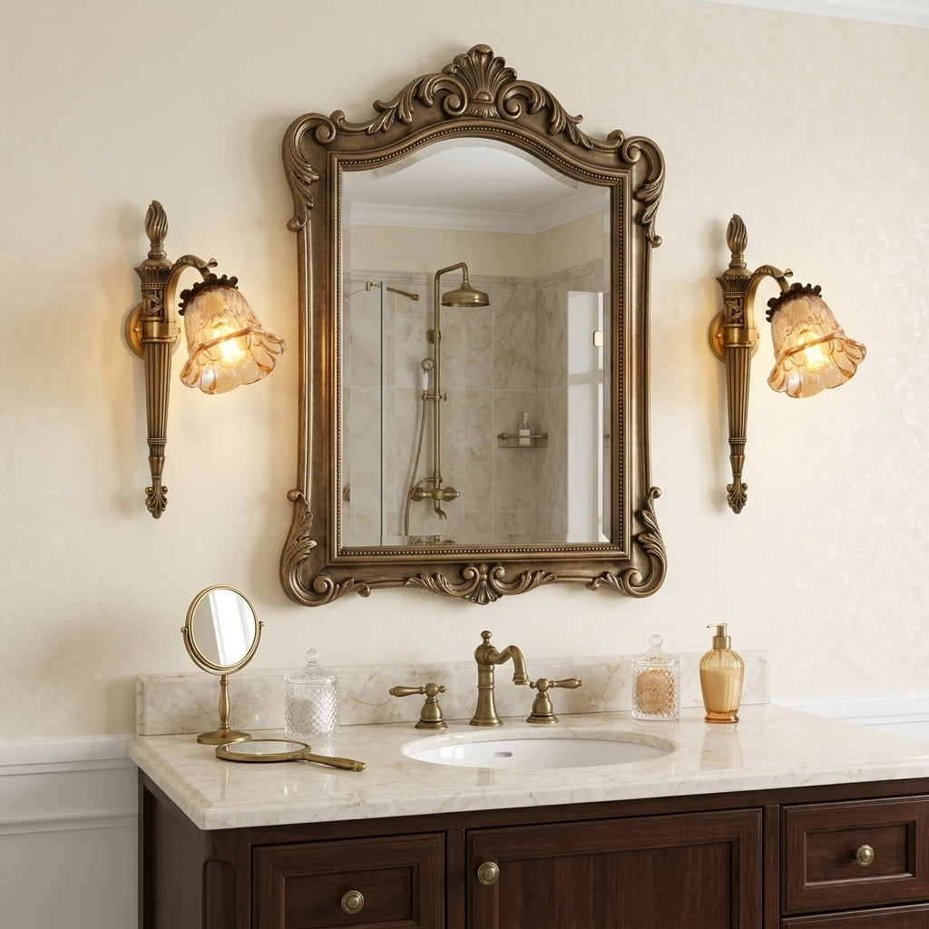 The 2-head version of the Benson Wall Lamp against a white background.