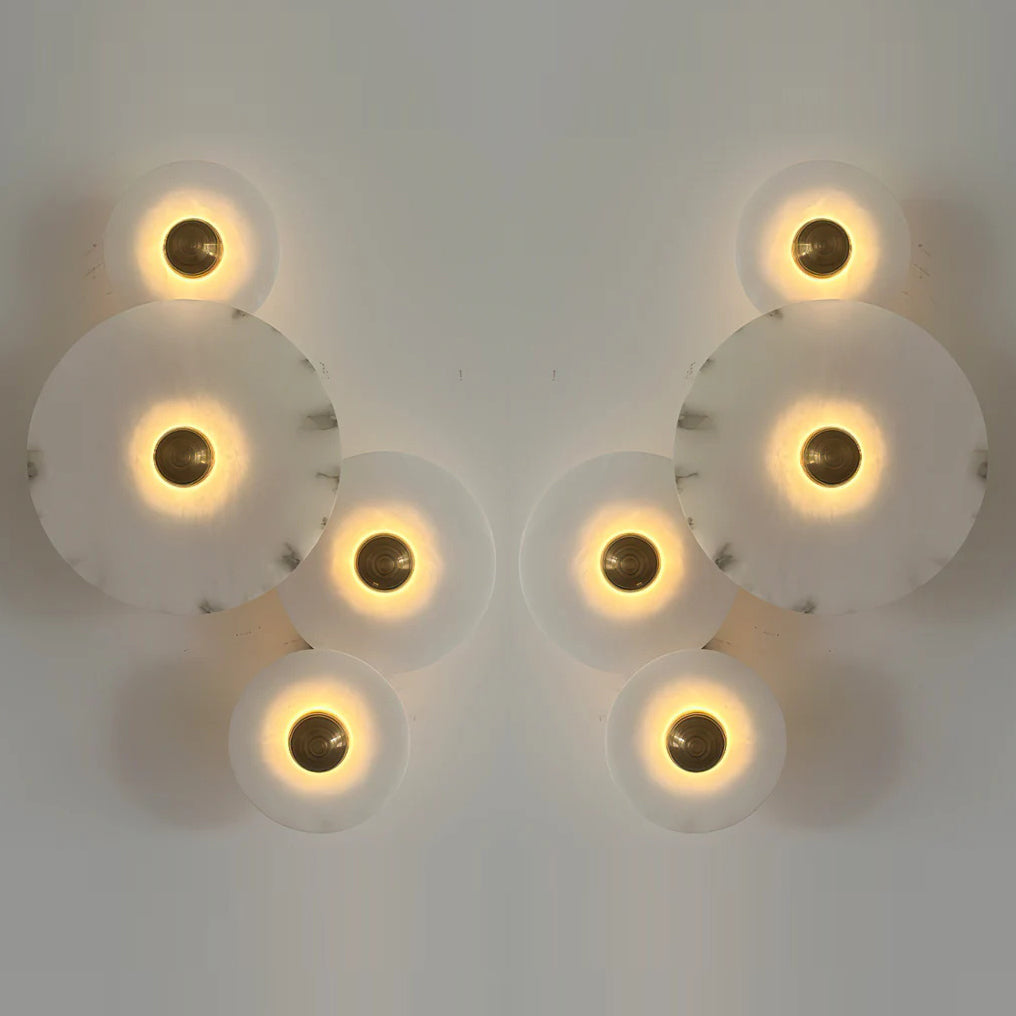 Slender Wall Lamp Alabaster Modern Minimalist