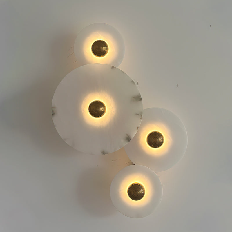 Slender Wall Lamp Alabaster Modern Minimalist