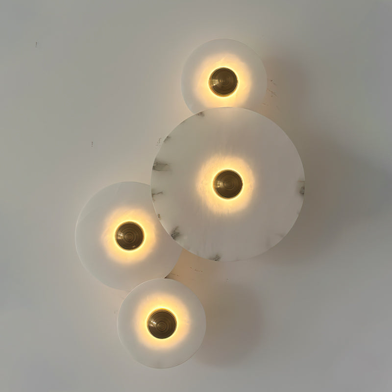 Slender Wall Lamp Alabaster Modern Minimalist