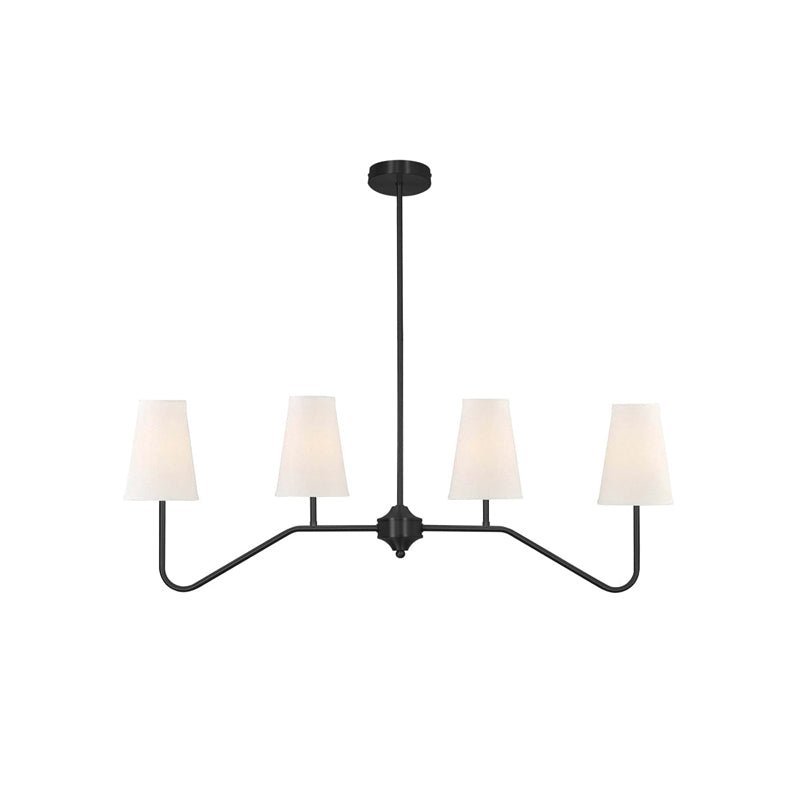 Lustra Chandelier Brass Curved Beige Linear-Neutral Decor