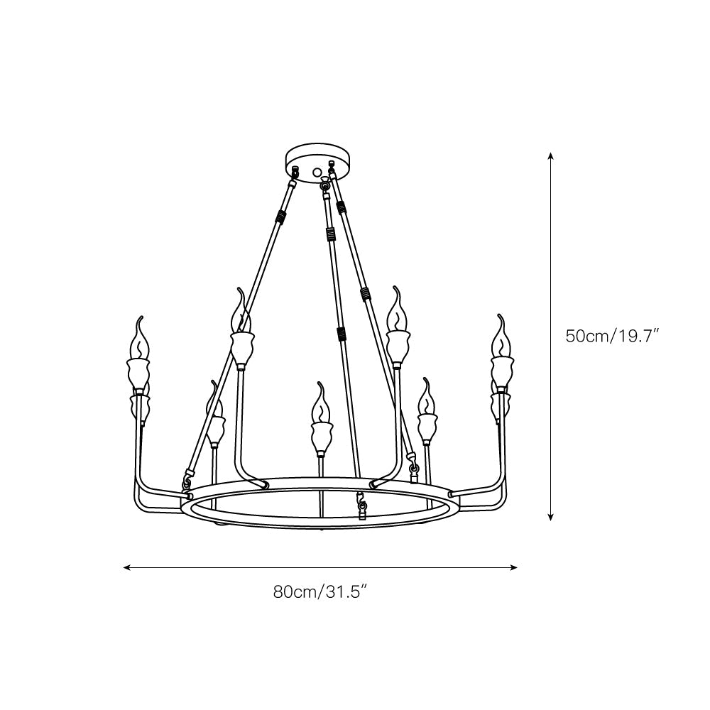 Kaelin Candle Chandelier