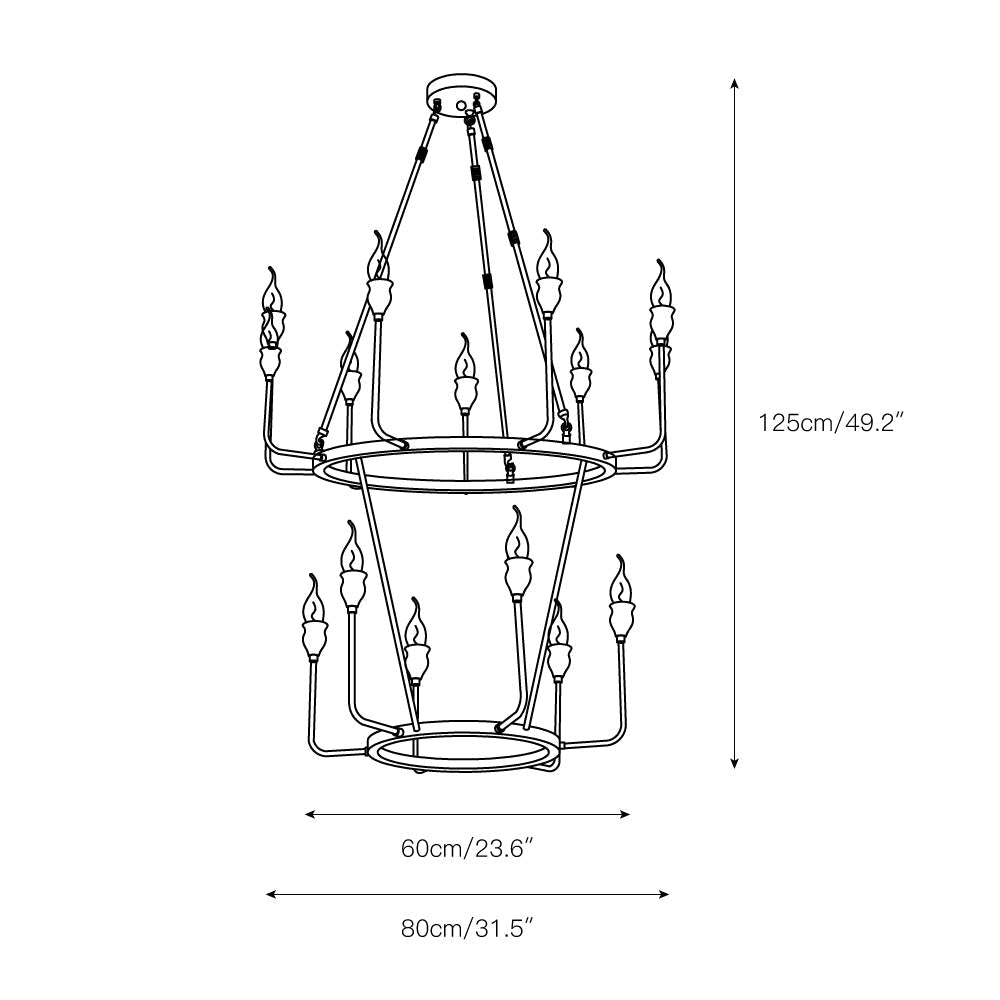 Kaelin Candle Chandelier