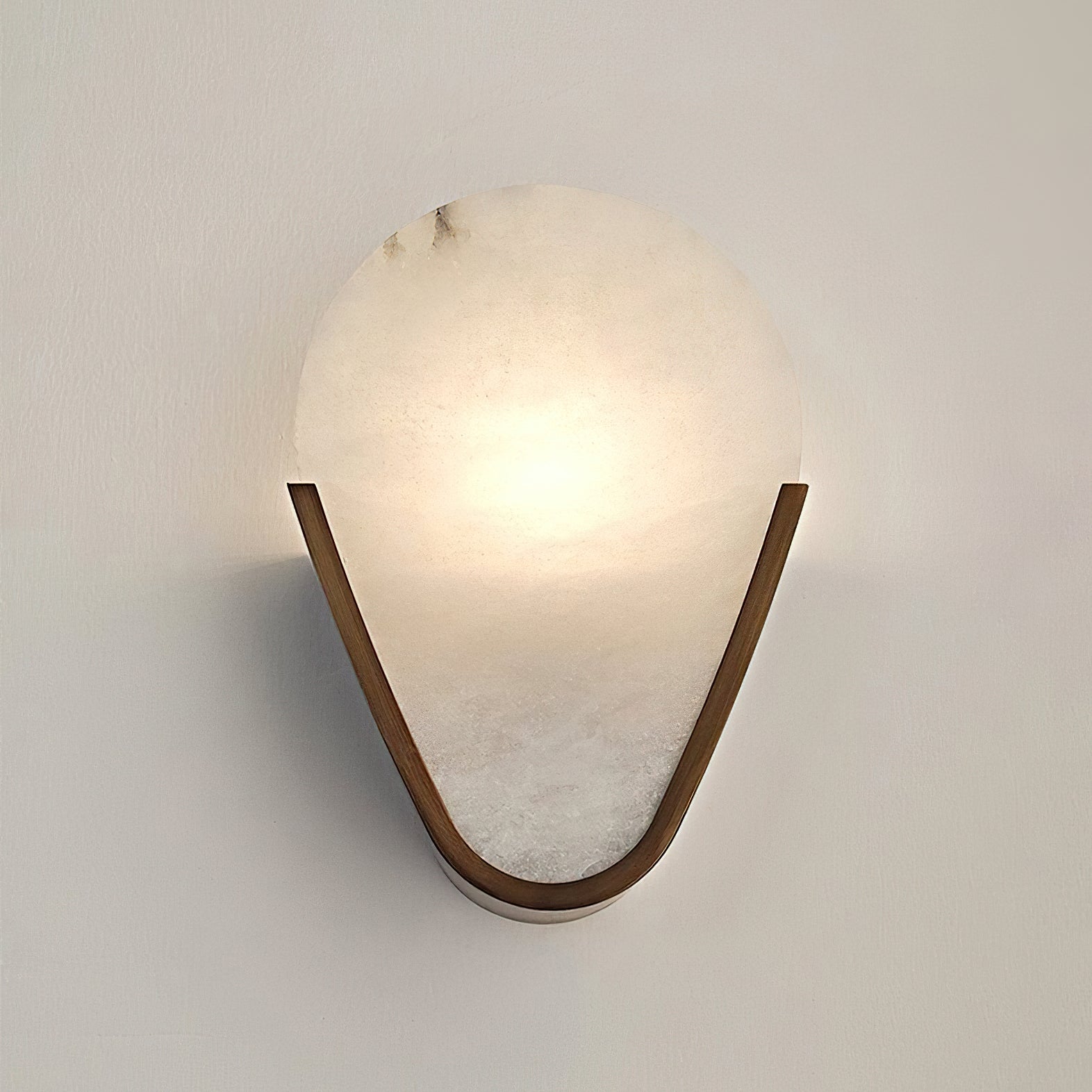 Dimensional drawing of the large Bernina Wall Lamp.