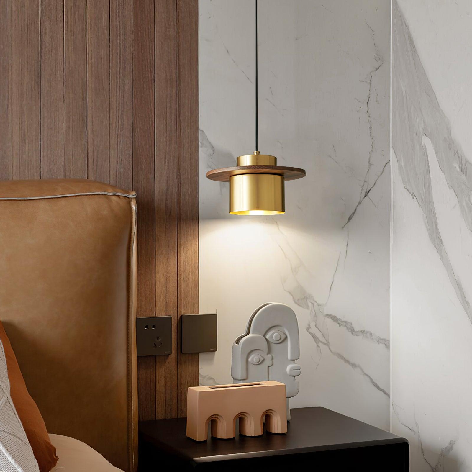 Kirixy Industrial Brass Pendant Light-Neutral Decor