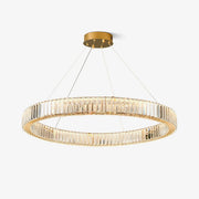 Lustra Chandelier Gold Crystal Ring-Neutral Decor