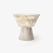 Ane Pedestal Alabaster Table Lamp-Neutral Decor