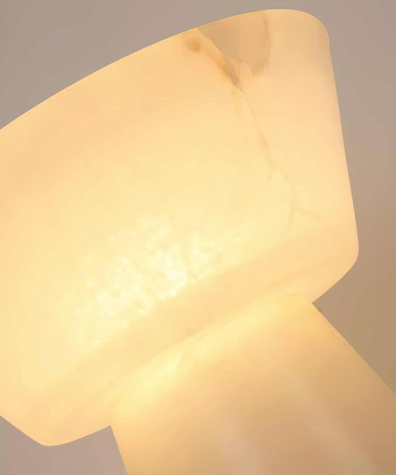 Ane Pedestal Alabaster Table Lamp-Neutral Decor