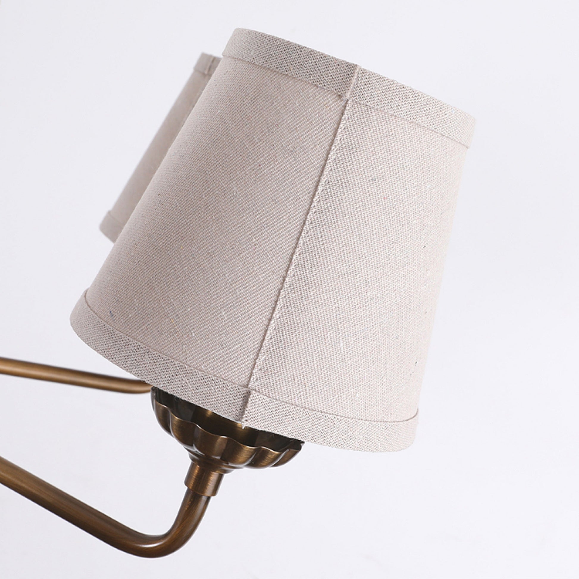 Zenor Vintage Industrial Fabric Chandelier-Neutral Decor