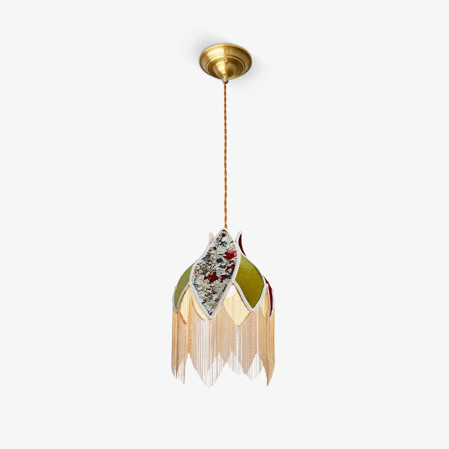 Yolvin Unique Fringed Pendant Lamp-Neutral Decor