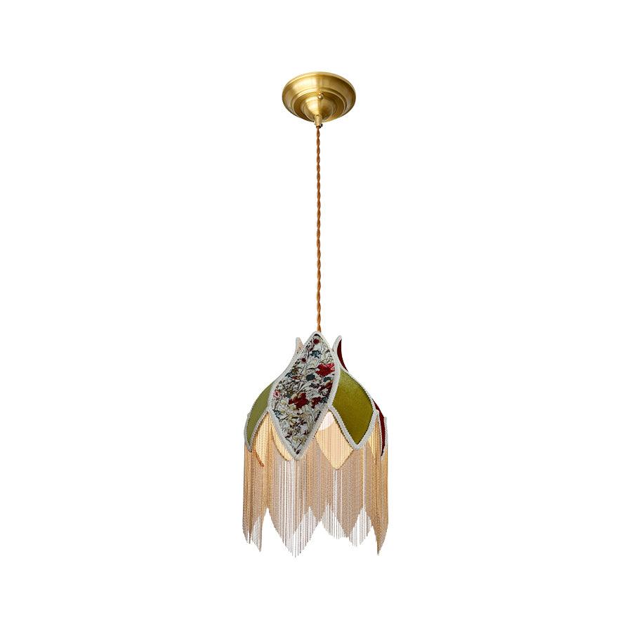 Yolvin Unique Fringed Pendant Lamp-Neutral Decor