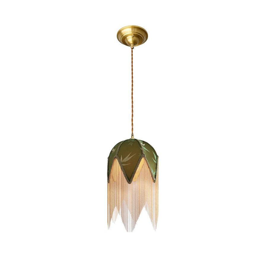 Yolvin Unique Fringed Pendant Lamp-Neutral Decor