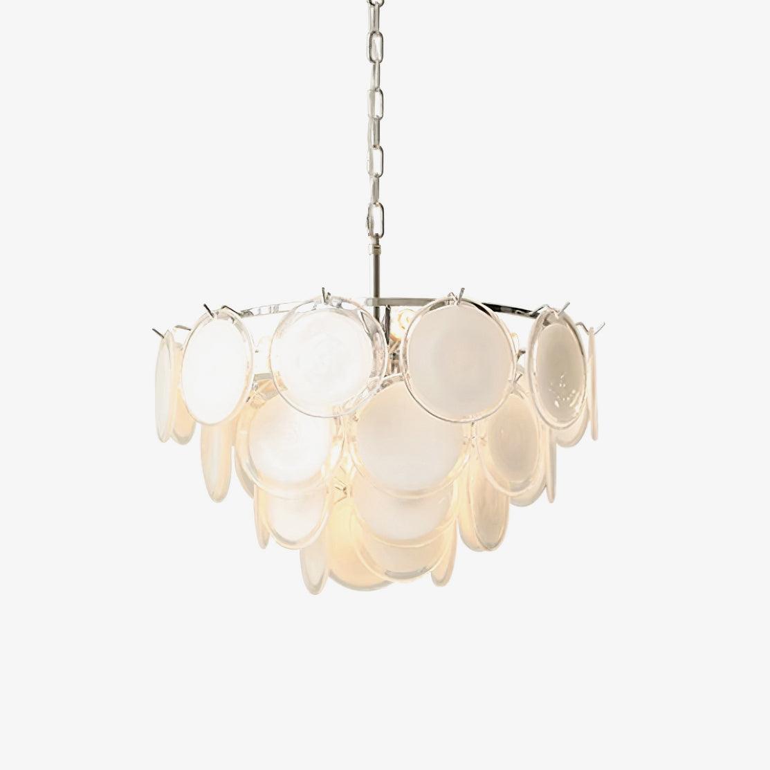 Noelia Glass Chandelier Light-Neutral Decor