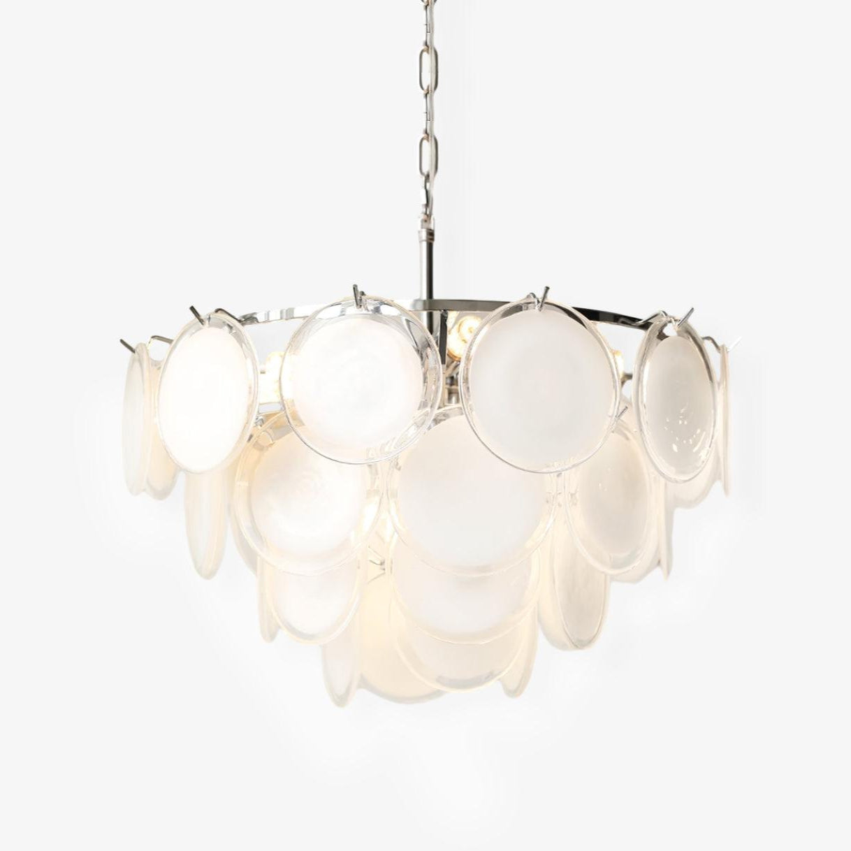Noelia Glass Chandelier Light-Neutral Decor