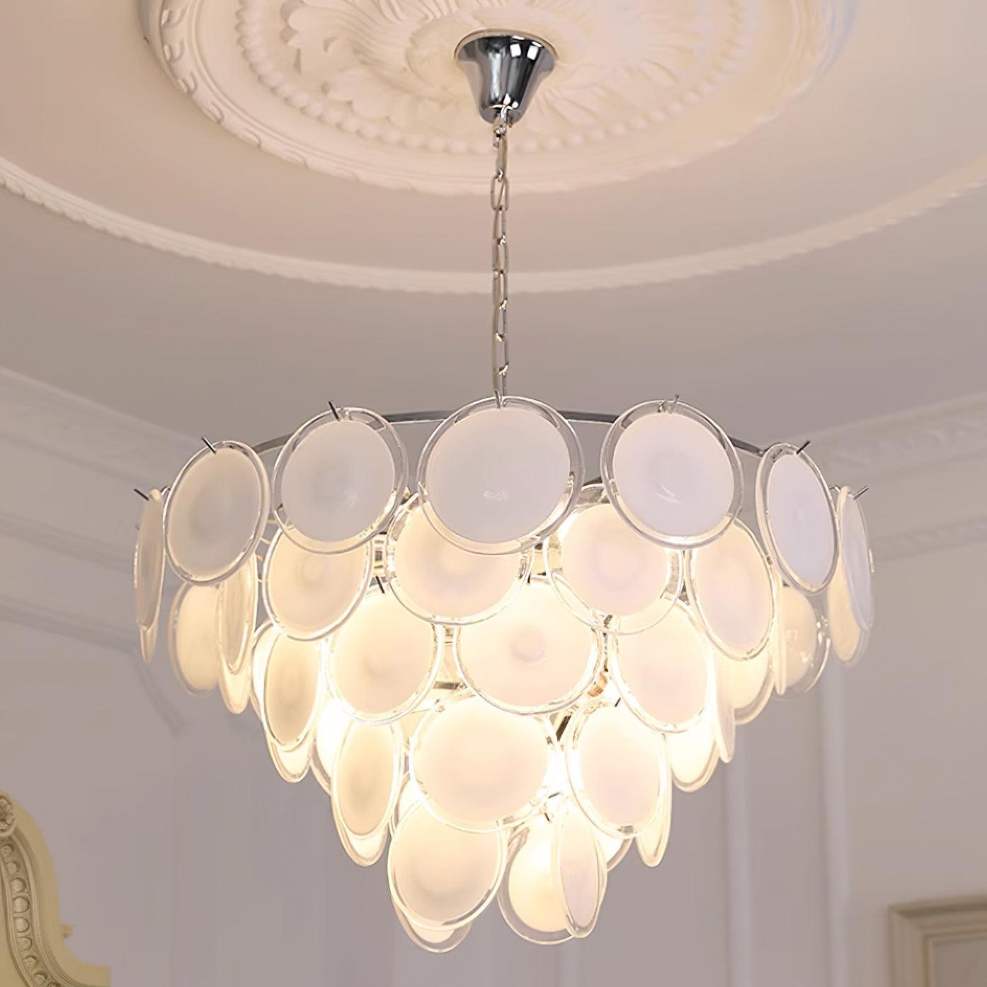 Noelia Glass Chandelier Light-Neutral Decor