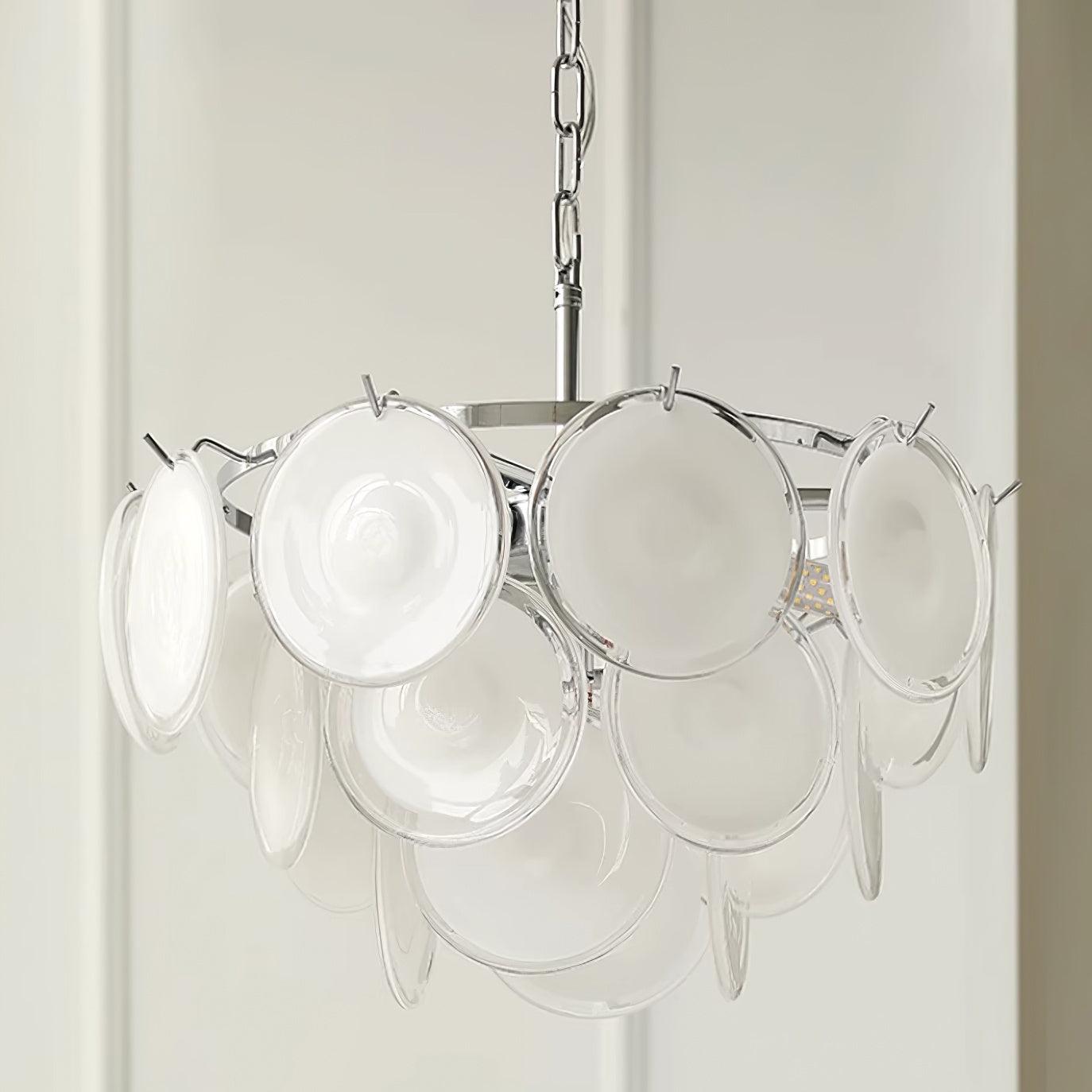 Noelia Glass Chandelier Light-Neutral Decor