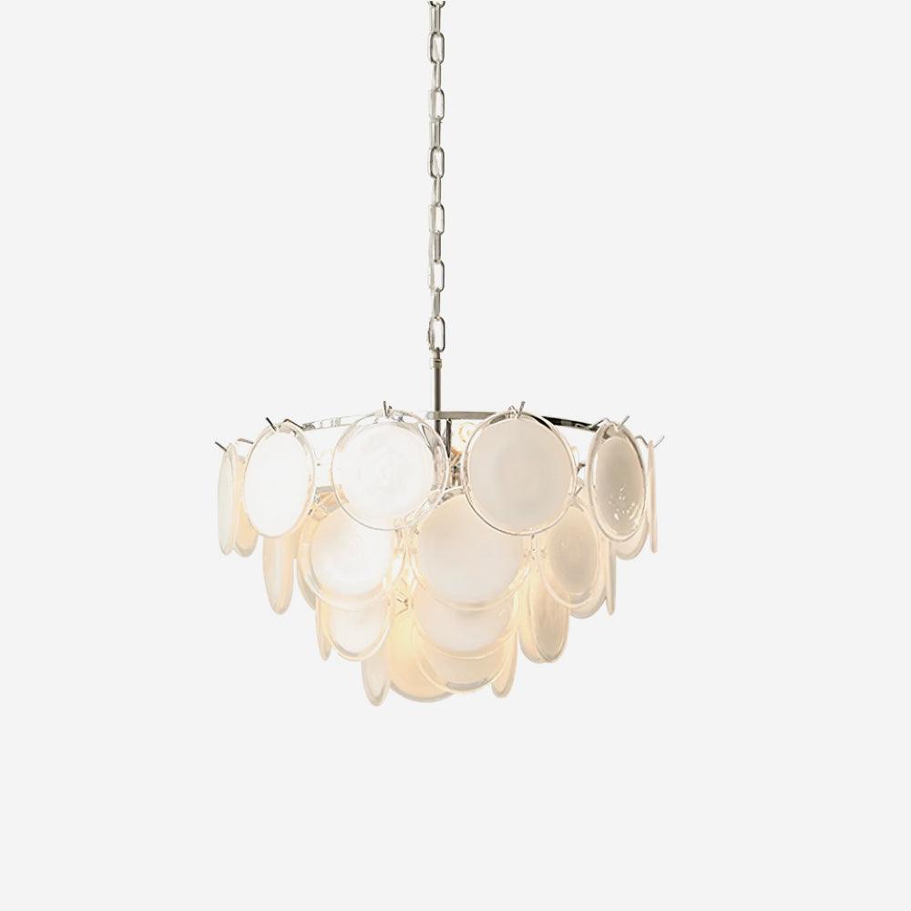 Noelia Glass Chandelier Light-Neutral Decor