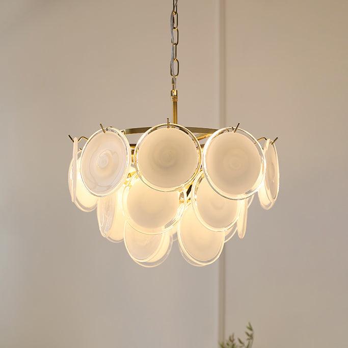 Noelia Glass Chandelier Light-Neutral Decor