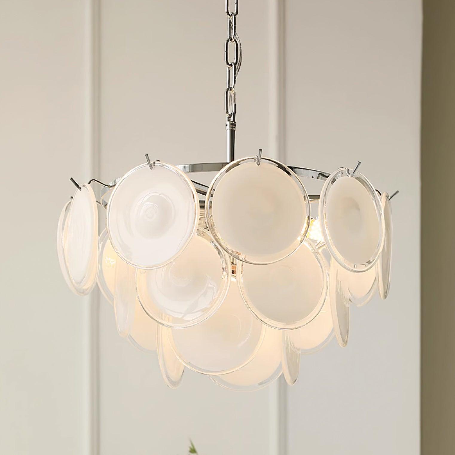 Noelia Glass Chandelier Light-Neutral Decor