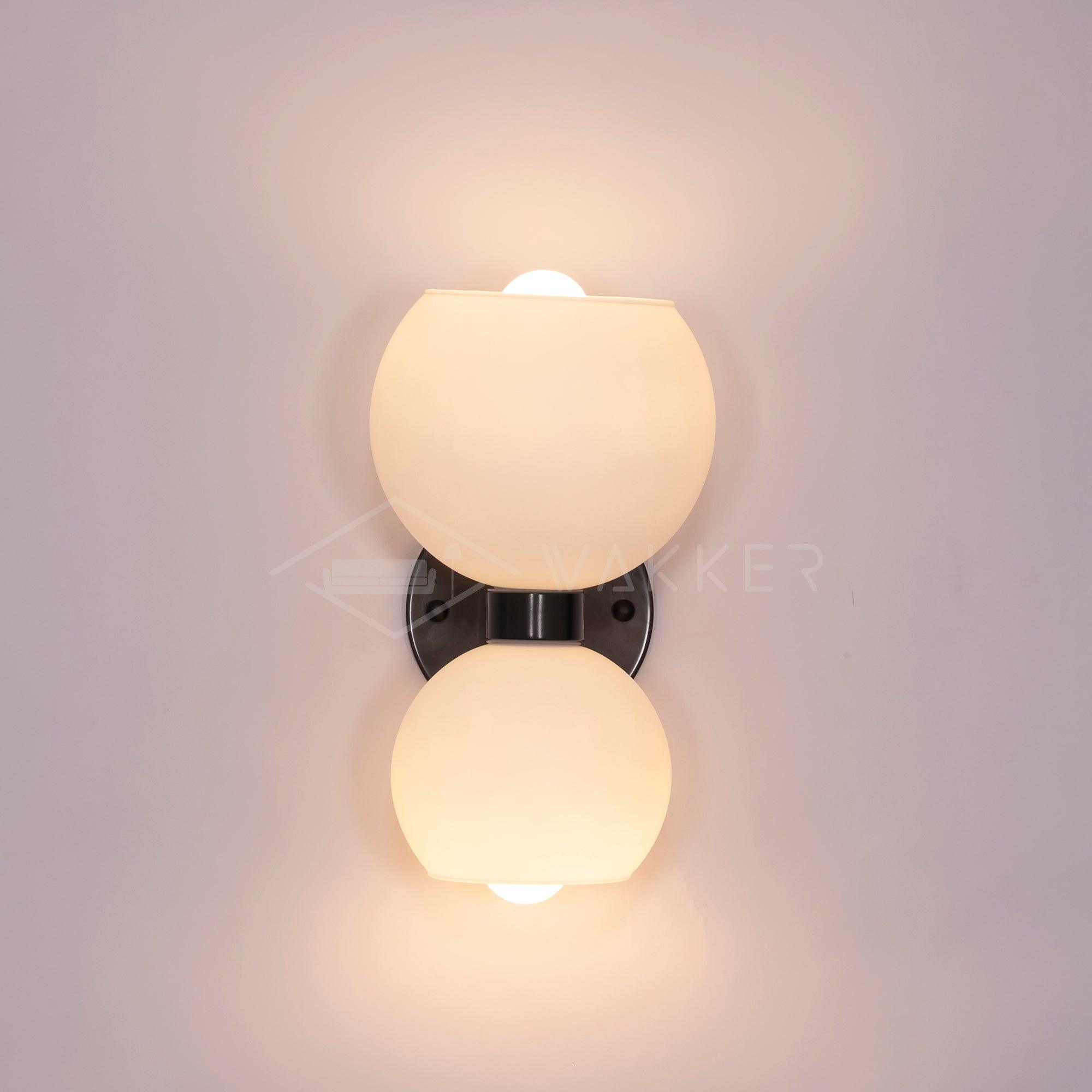 Umarion Round Pearl Glass Sconce Wall lamp-Neutral Decor