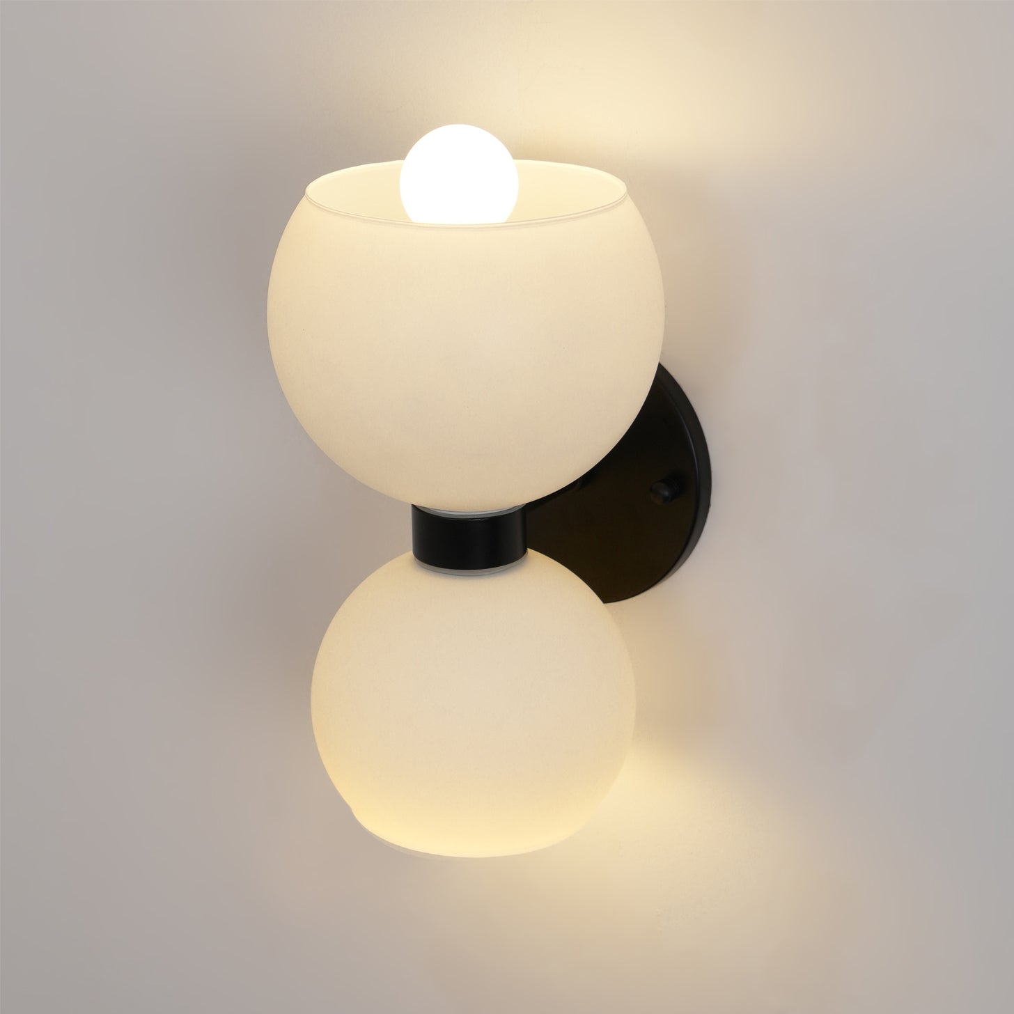 Umarion Round Pearl Glass Sconce Wall lamp-Neutral Decor
