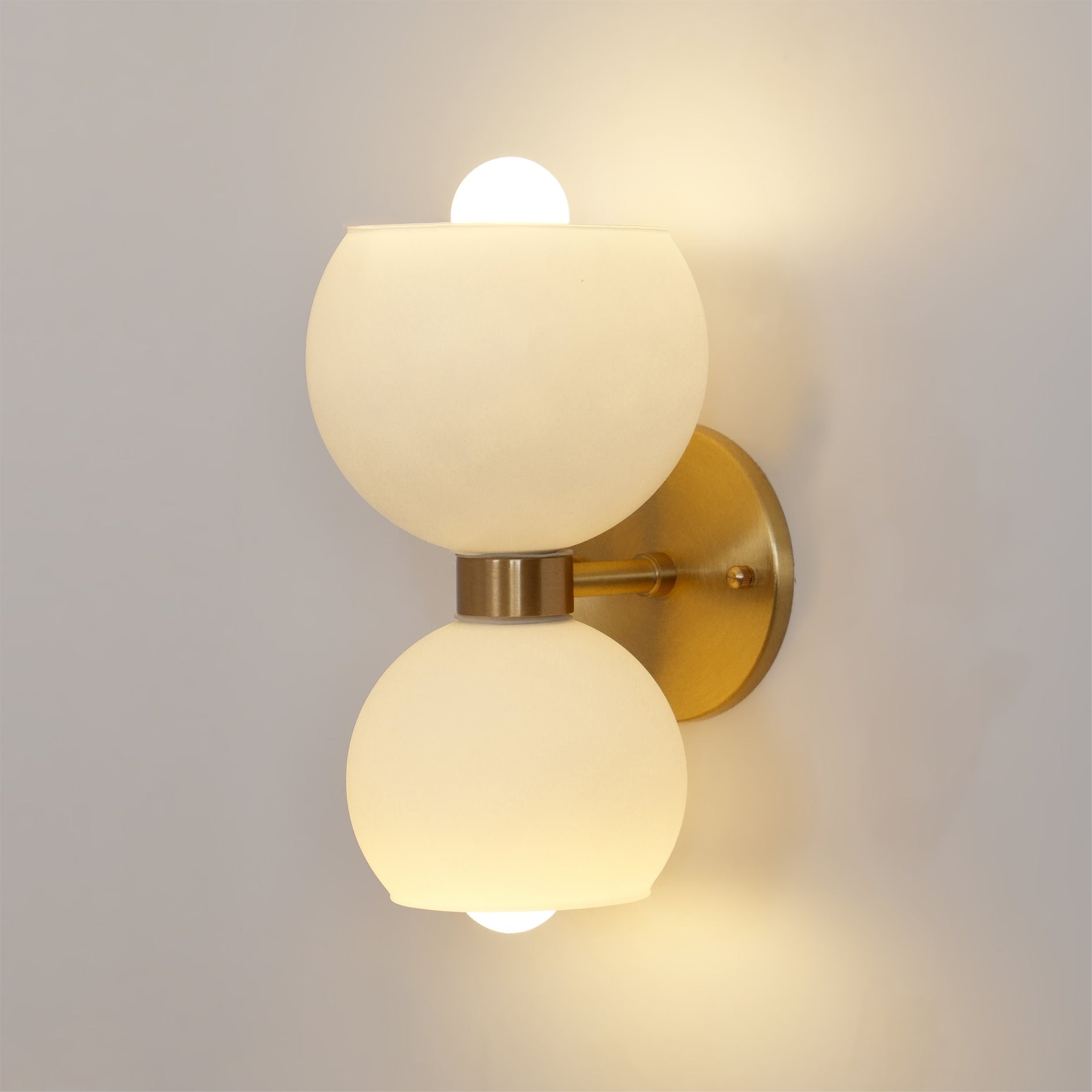 Umarion Round Pearl Glass Sconce Wall lamp-Neutral Decor