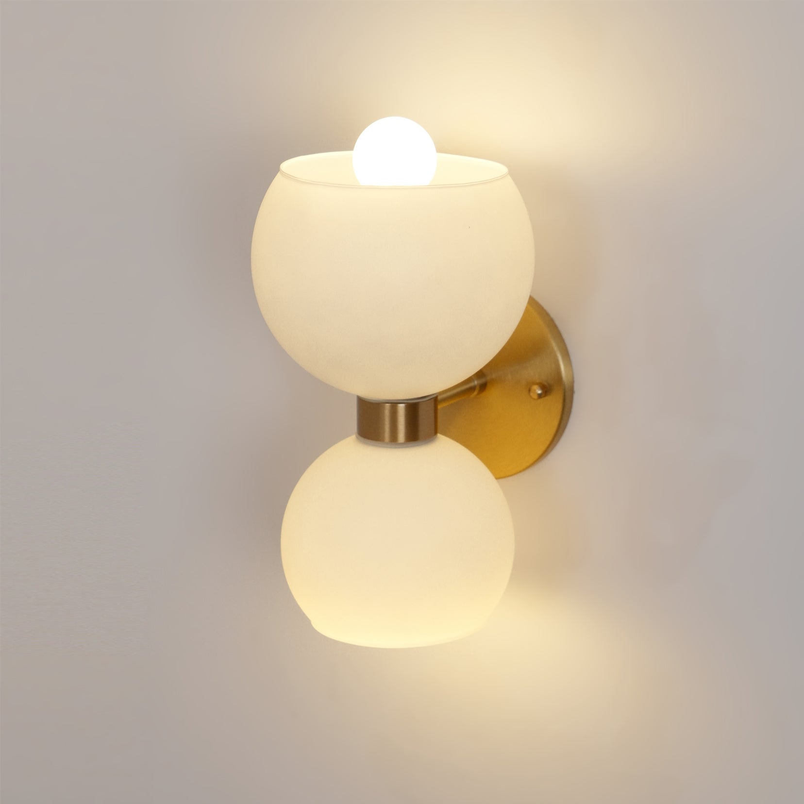 Umarion Round Pearl Glass Sconce Wall lamp-Neutral Decor