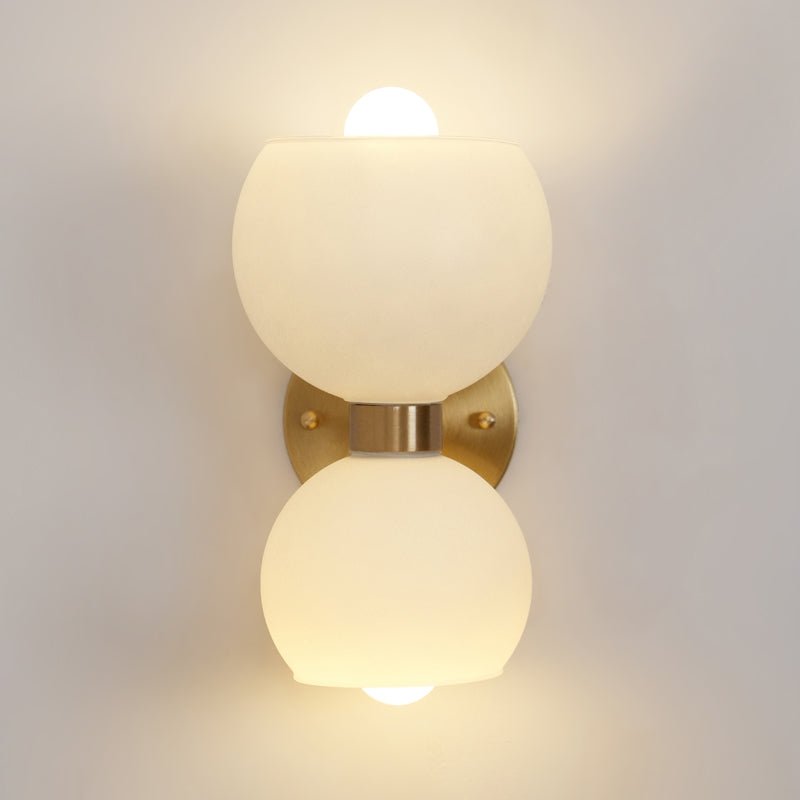 Umarion Round Pearl Glass Sconce Wall lamp-Neutral Decor