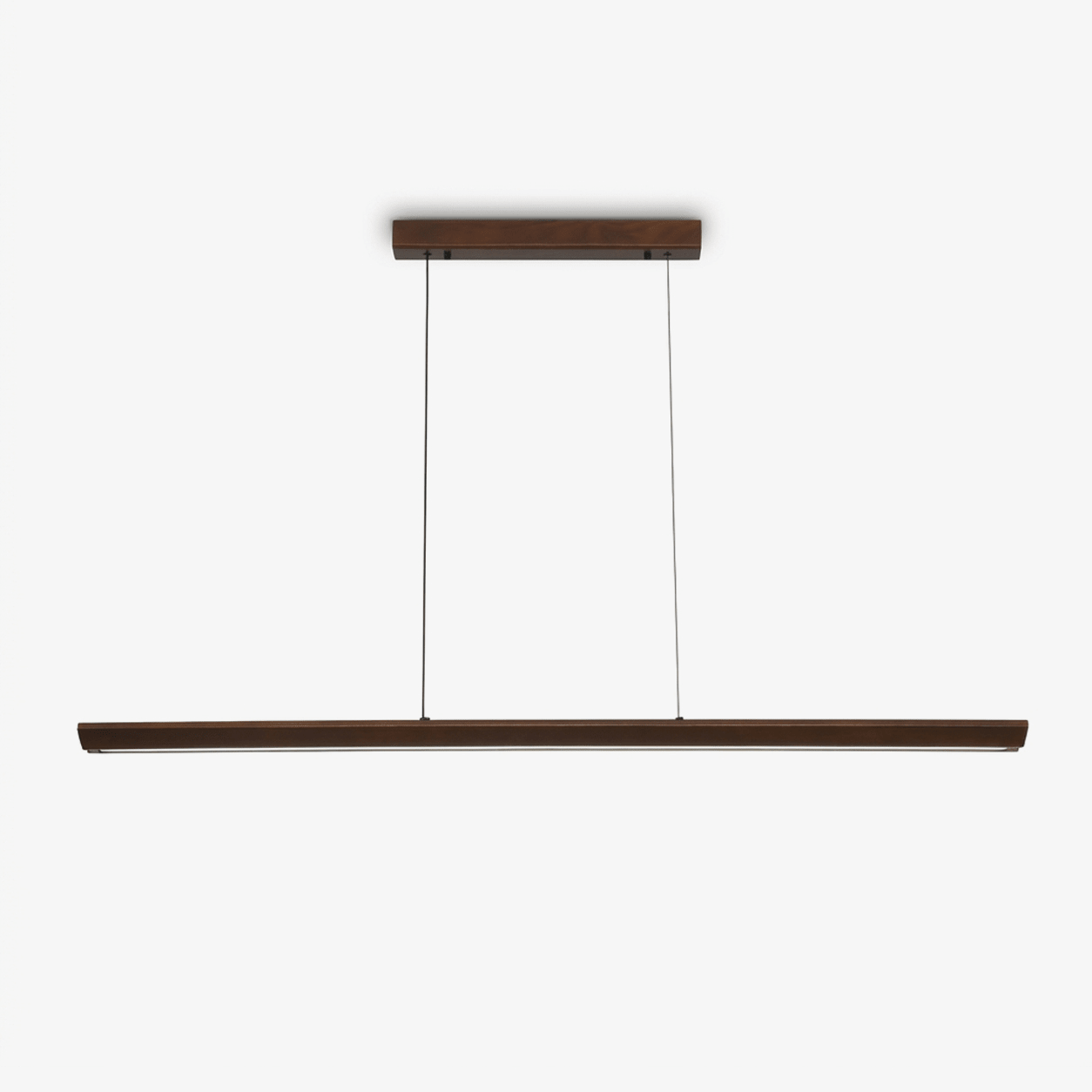 Beveled Wood Linear Pendant Lamp-Neutral Decor