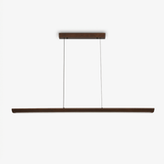 Beveled Wood Linear Pendant Lamp-Neutral Decor