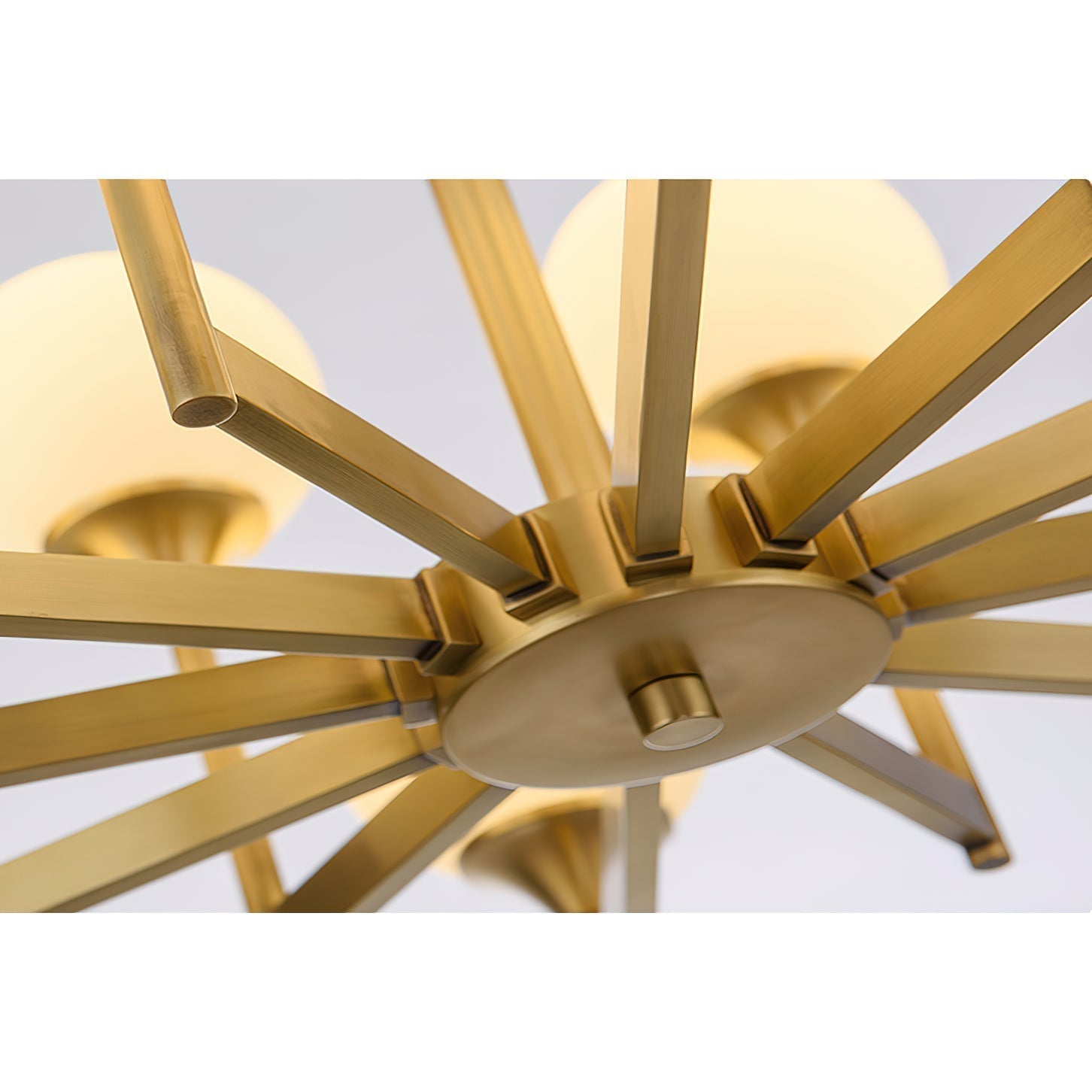 Mavex Vintage Industrial Glass Chandelier-Neutral Decor
