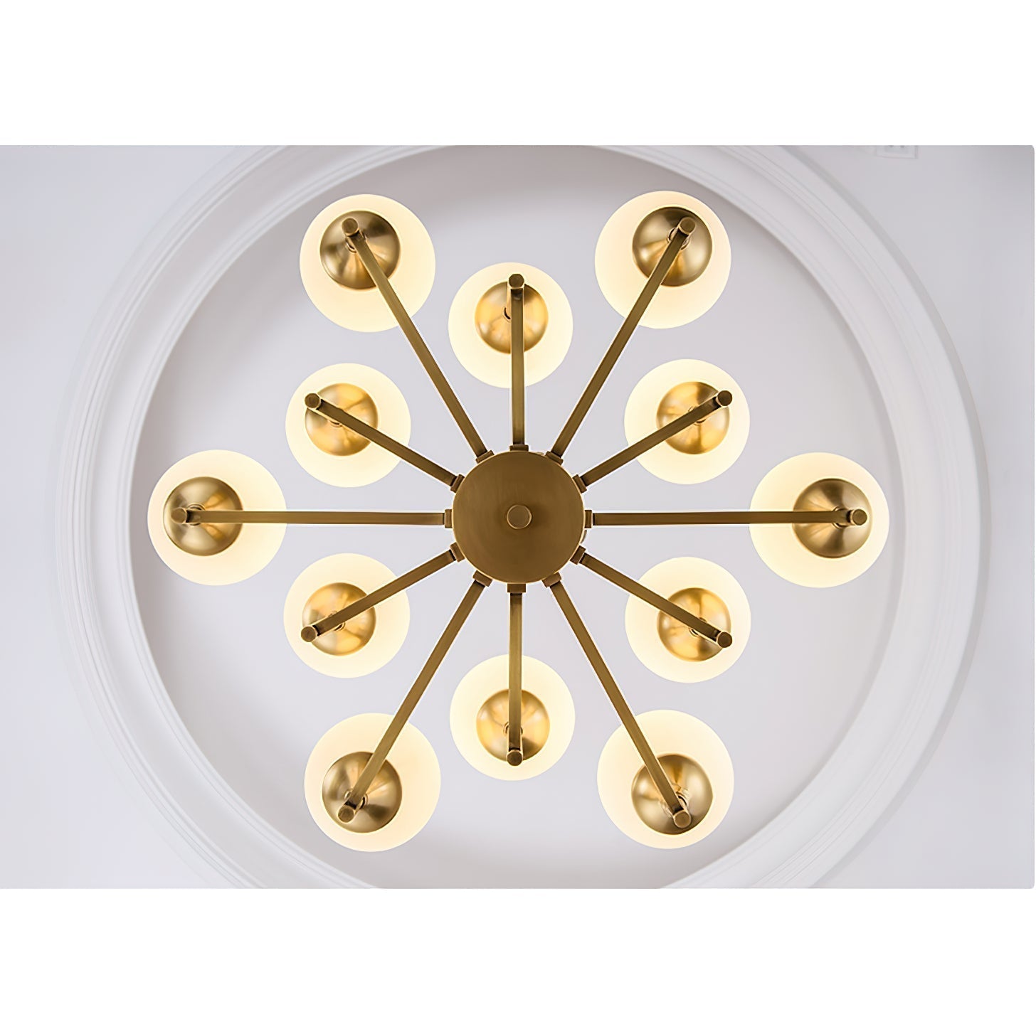 Mavex Vintage Industrial Glass Chandelier-Neutral Decor