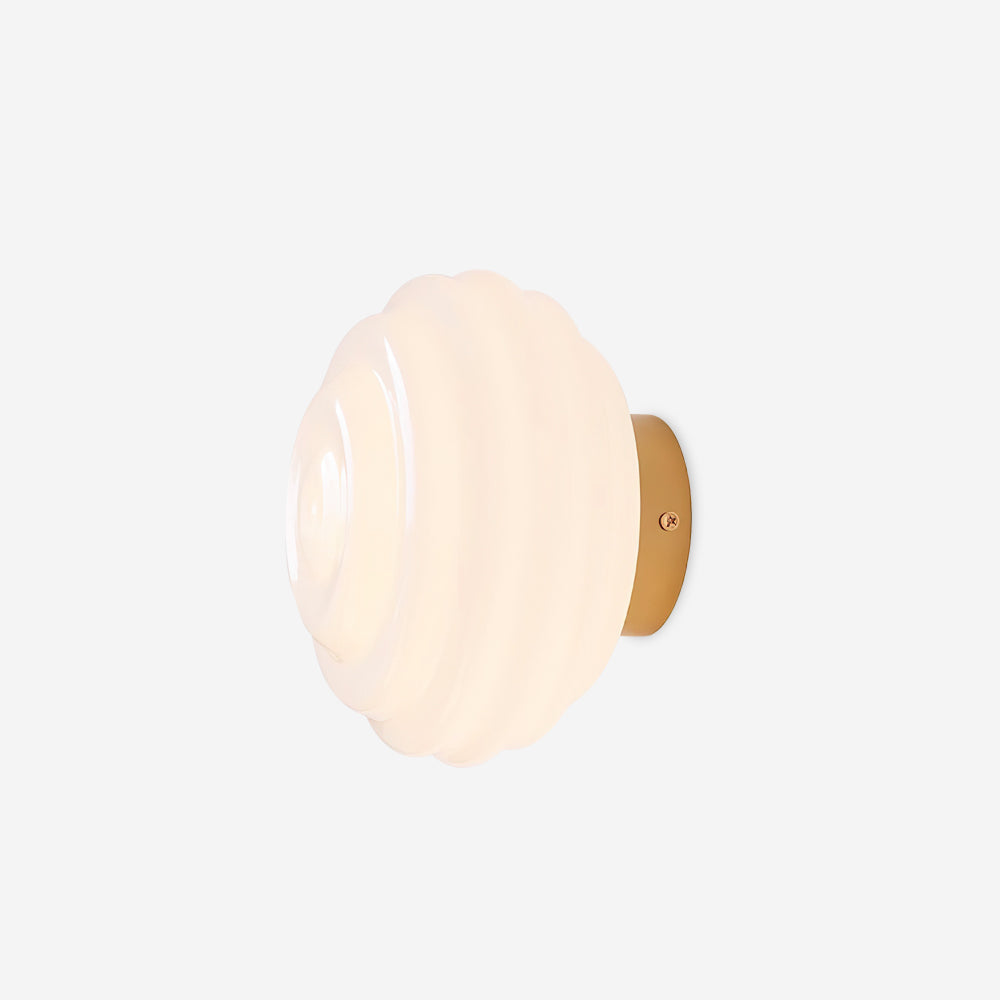 Duvia Rippled Glass Wall Lamp