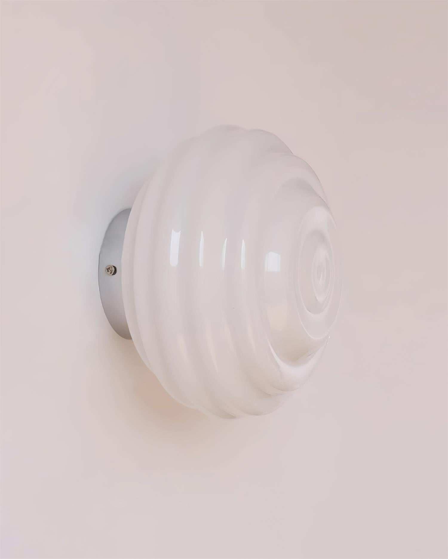 Duvia Rippled Glass Wall Lamp