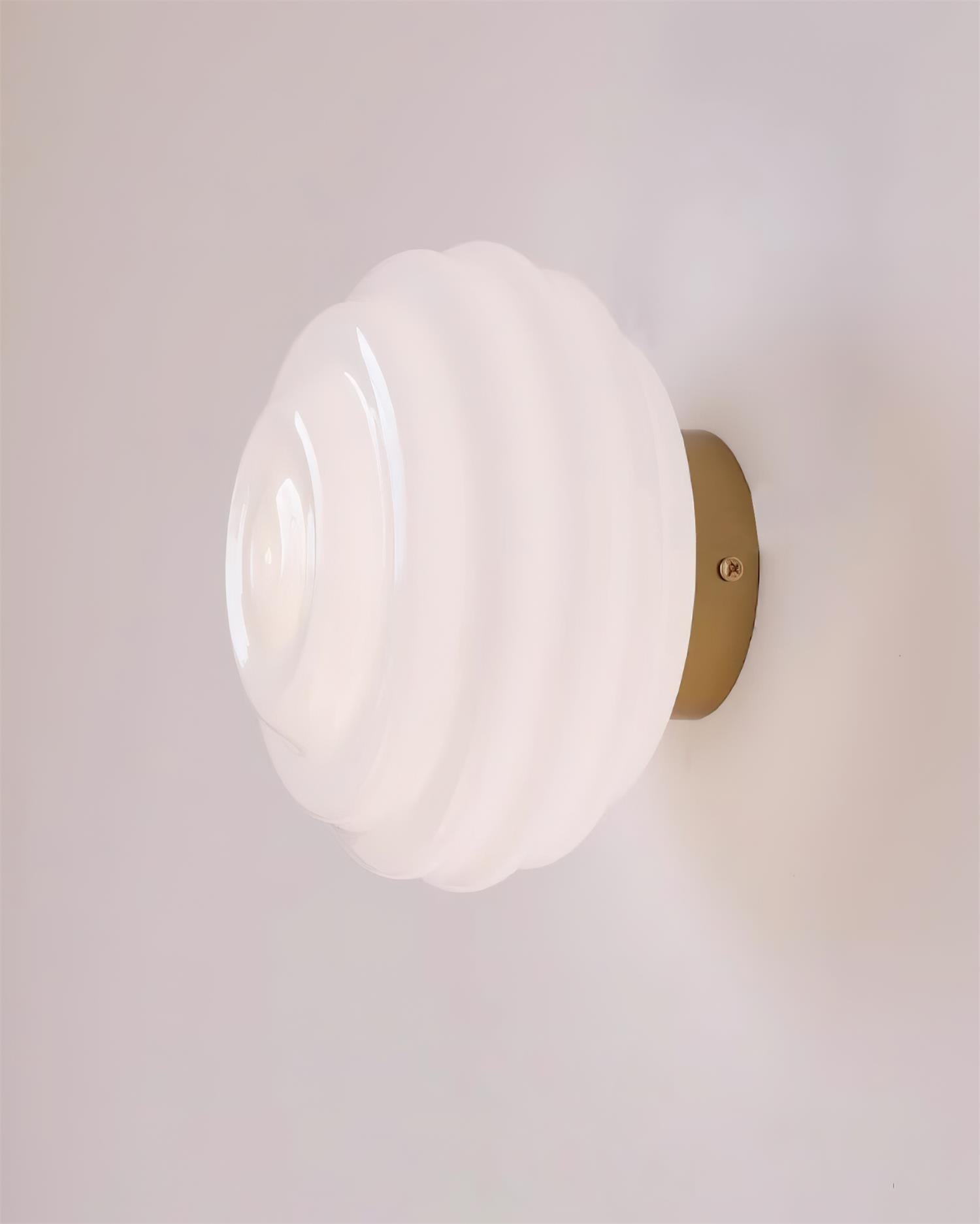 Duvia Rippled Glass Wall Lamp