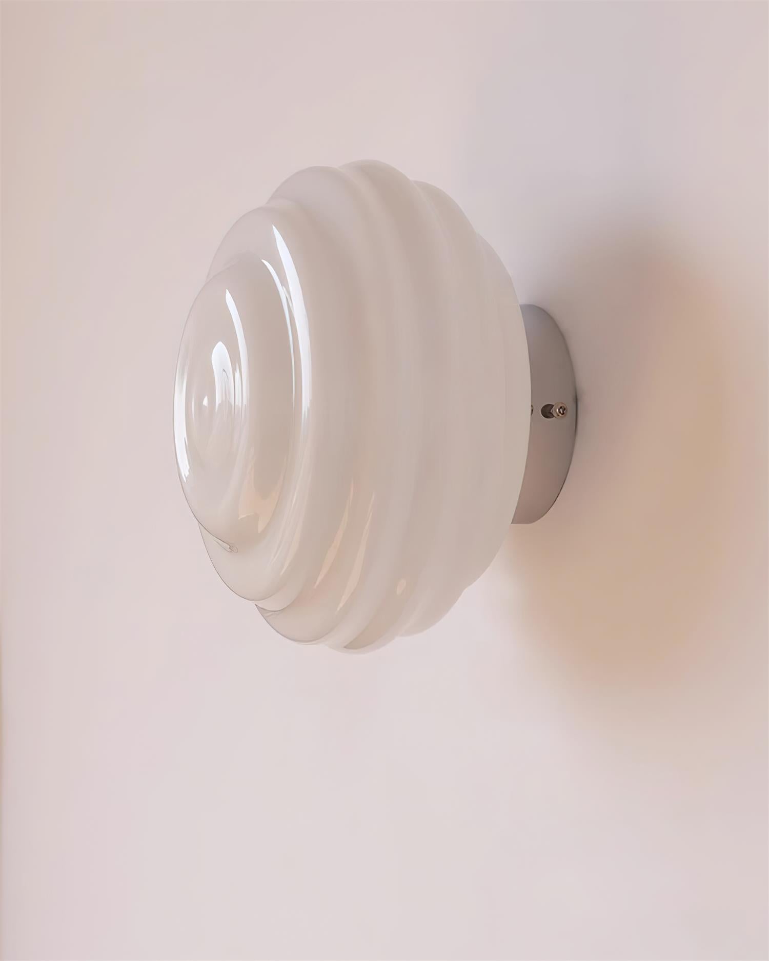Duvia Rippled Glass Wall Lamp