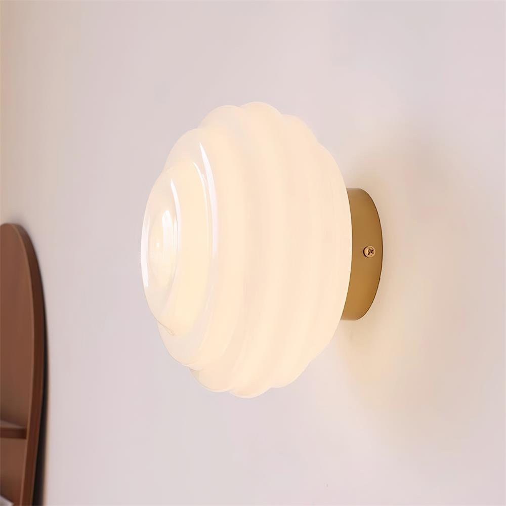 Duvia Rippled Glass Wall Lamp