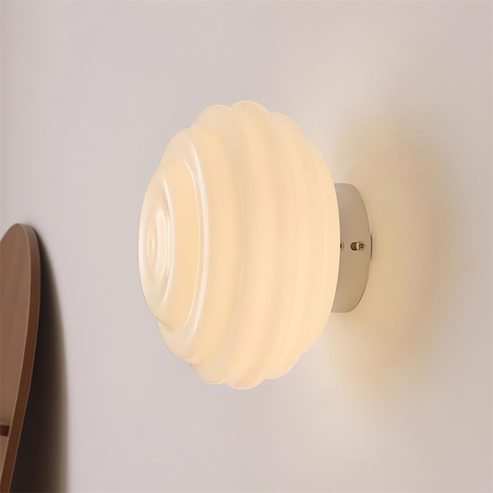 Duvia Rippled Glass Wall Lamp
