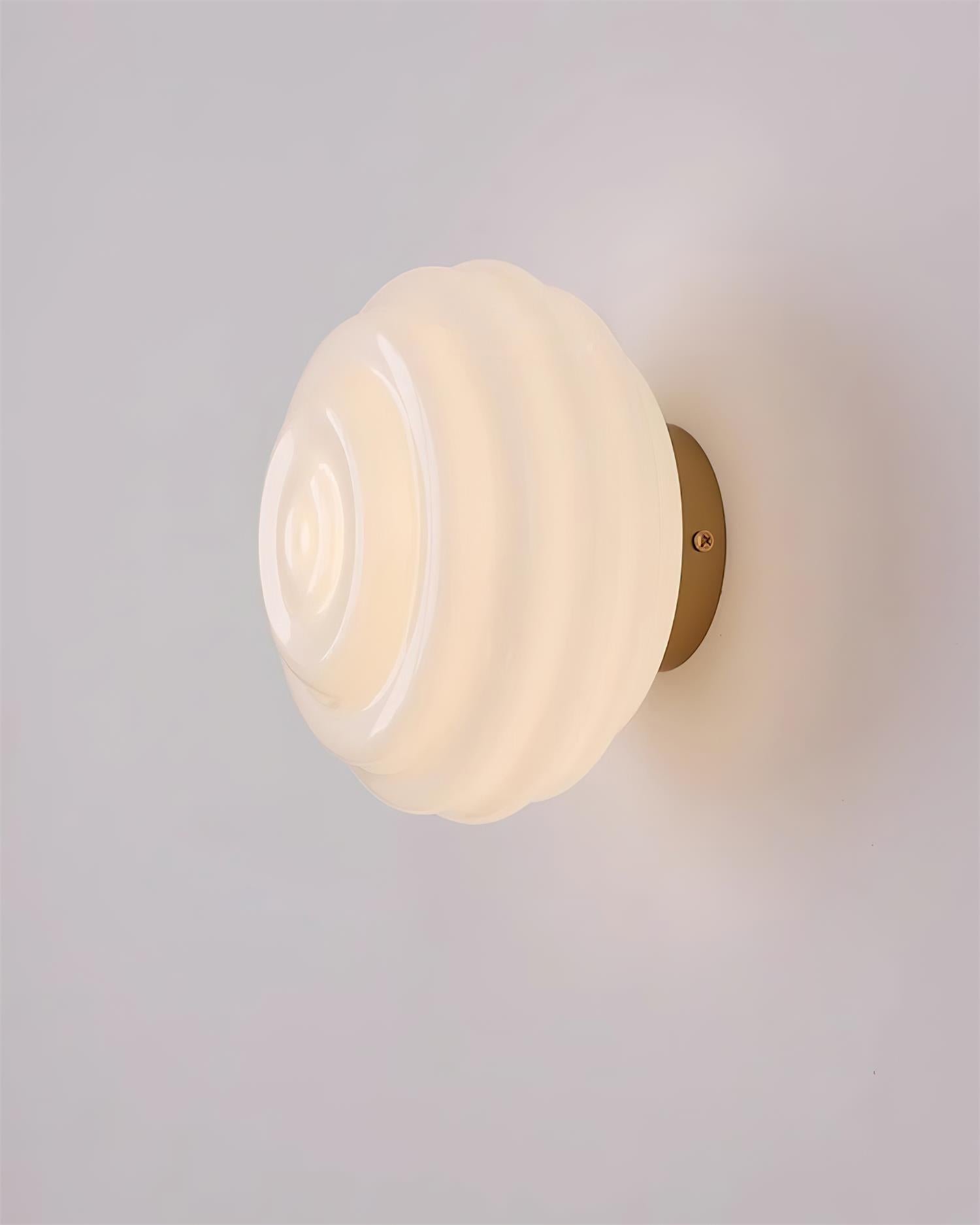 Duvia Rippled Glass Wall Lamp