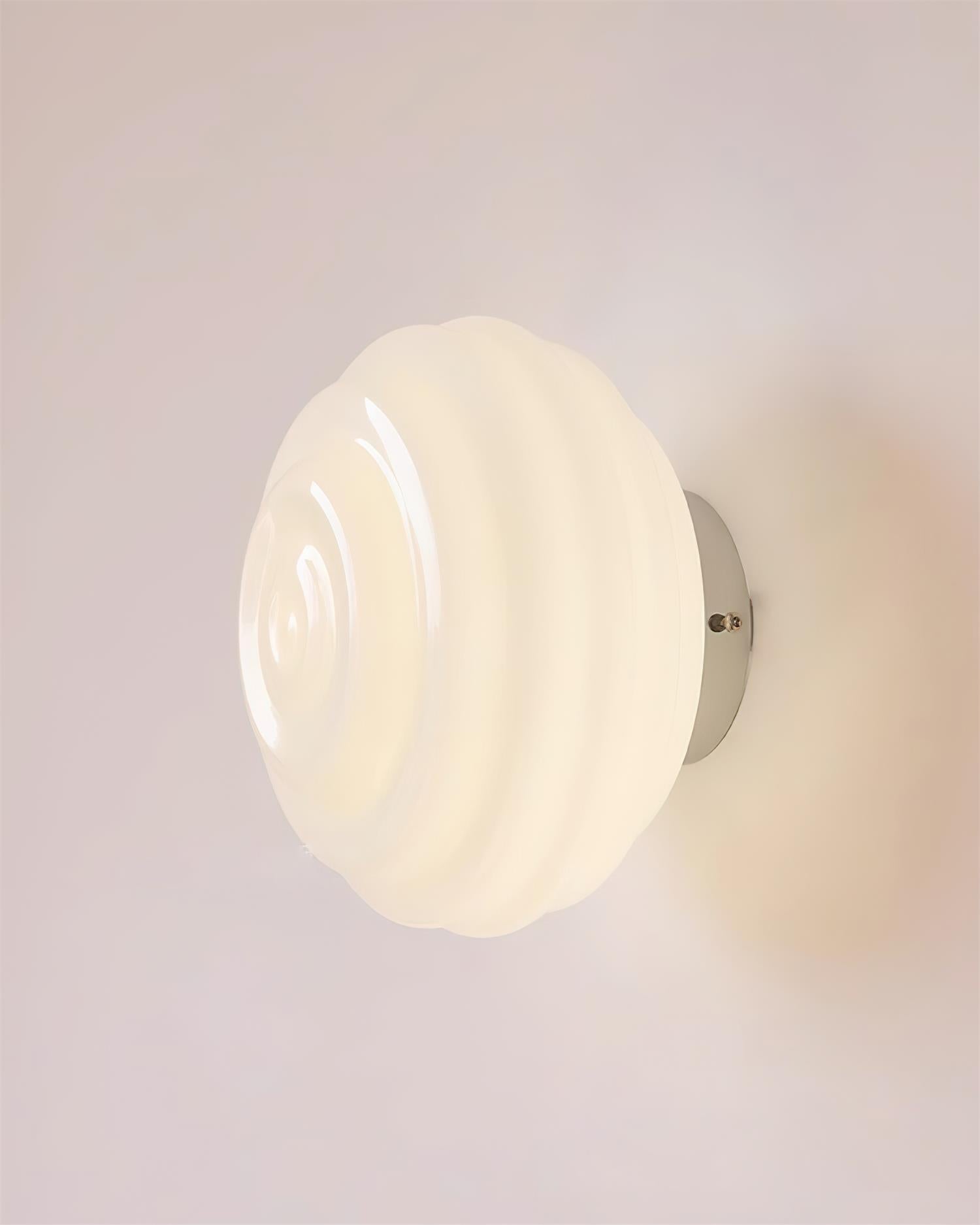 Duvia Rippled Glass Wall Lamp