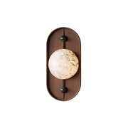 Gloruvyu Individual Creativity Metal  Alabaster Wall Lamp