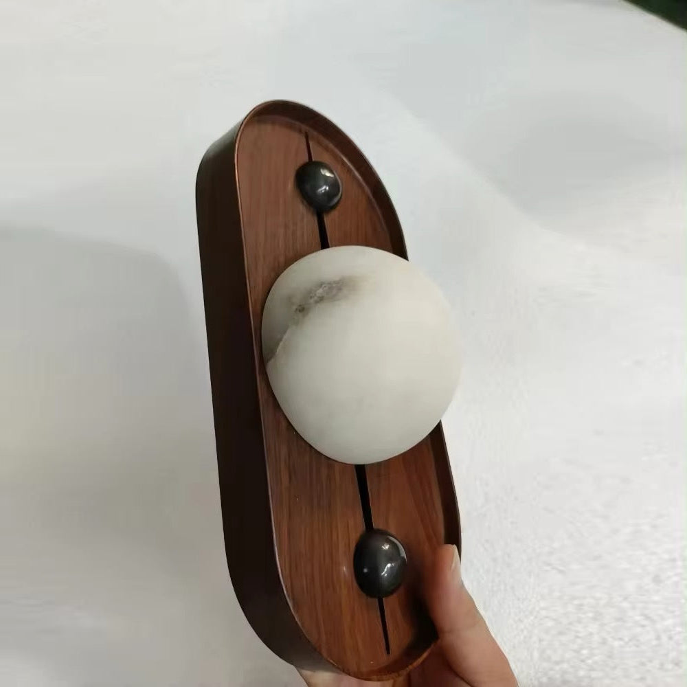 Gloruvyu Individual Creativity Metal  Alabaster Wall Lamp