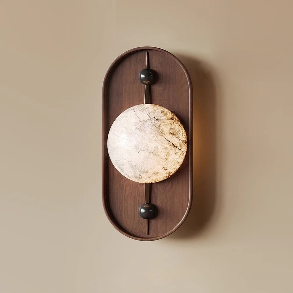 Ildvuvyh Modern Minimalist Metal Alabaster Wall Lamp