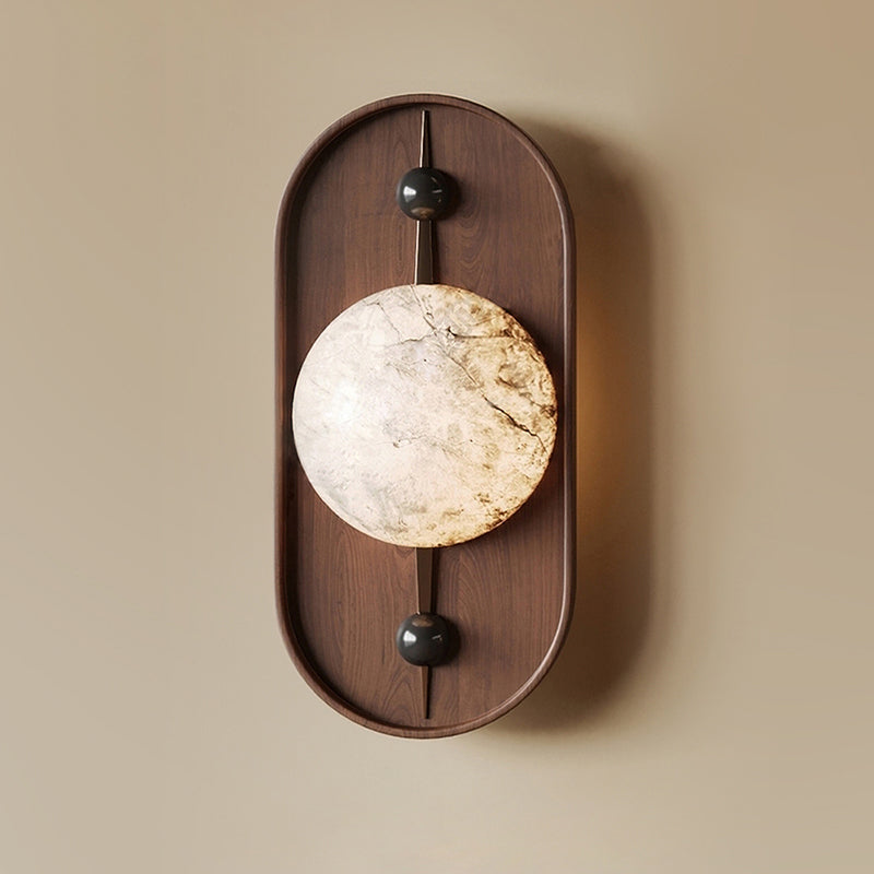 Gloruvyu Individual Creativity Metal  Alabaster Wall Lamp