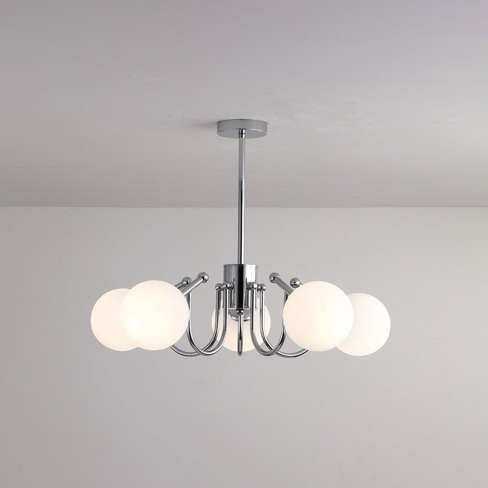 Tave Chandelier Globe Chrome Modern-Neutral Decor