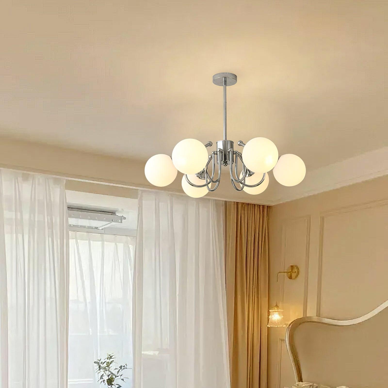 Tave Chandelier Globe Chrome Modern-Neutral Decor