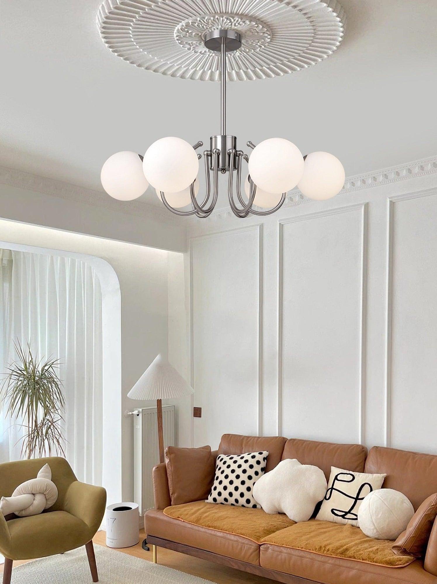 Tave Chandelier Globe Chrome Modern-Neutral Decor