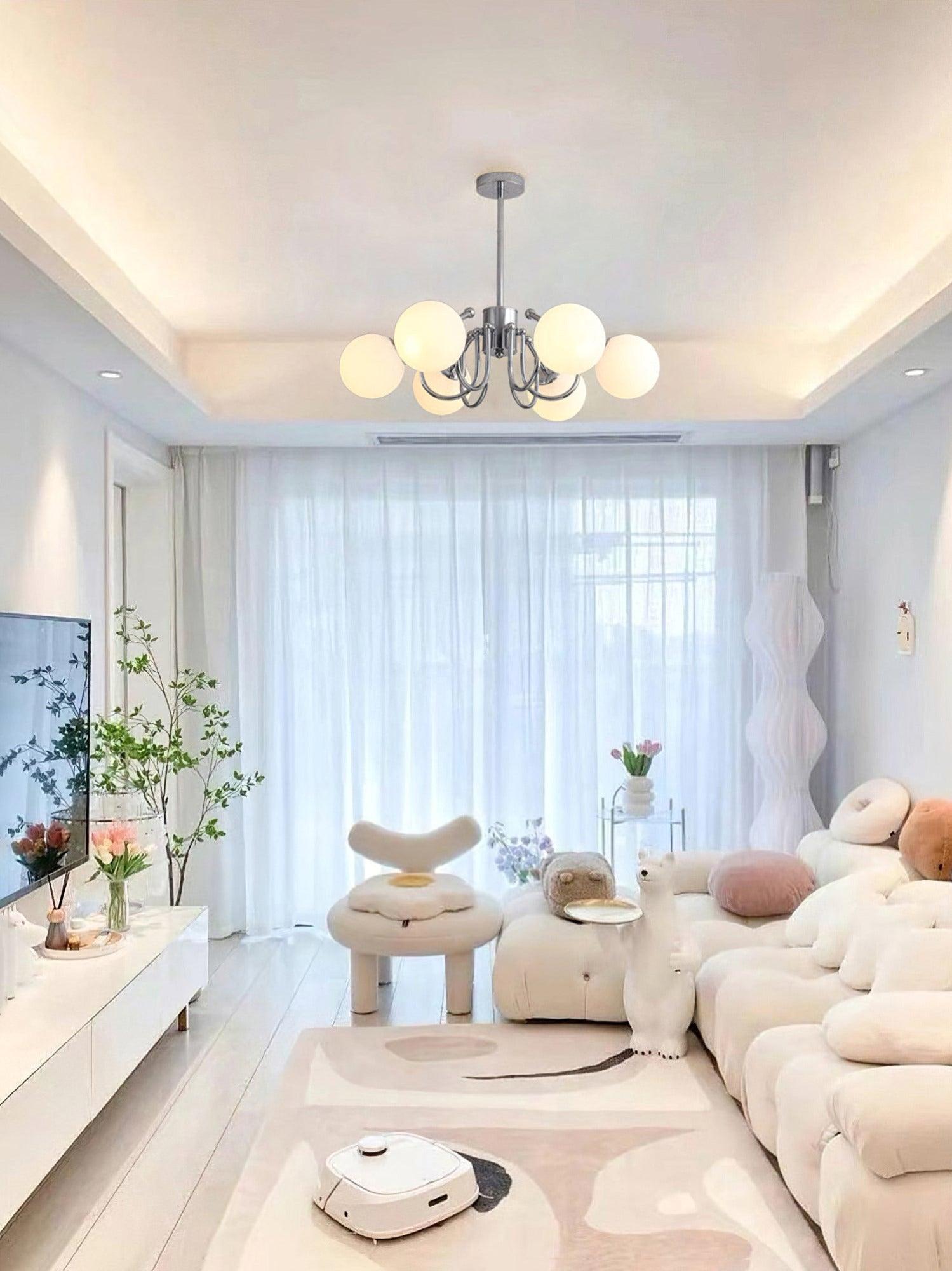 Tave Chandelier Globe Chrome Modern-Neutral Decor
