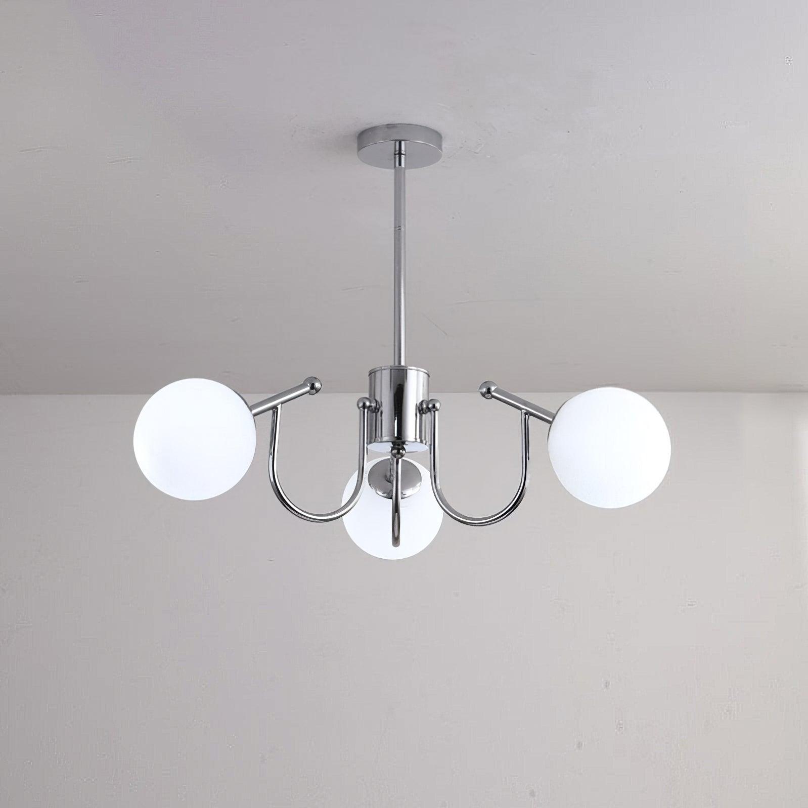 Tave Chandelier Globe Chrome Modern-Neutral Decor